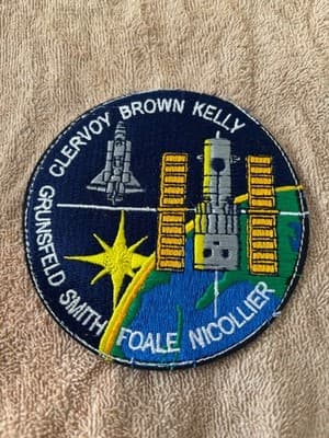 Vintage STS-103 Space Shuttle Discovery Embroidered Patch Dec 1999