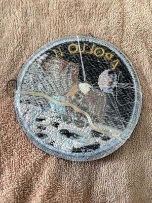 Commemorative USA NASA Apollo 11 Space Flight Embroidered Patch Vintage - Thumbnail 2