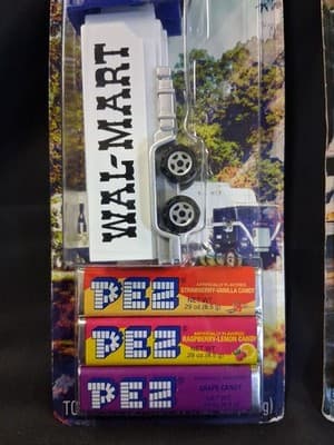 2 WAL-MART TRACTOR TRAILER Pez Dispenser * New On Original Card * Logo 1992-2007 - Thumbnail 3