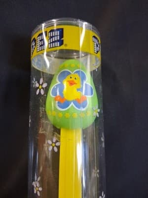 RARE Pez NEW Large Easter Egg Chick Tube Candy Dispenser 2012 NIP Sealed - Thumbnail 3