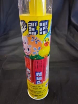 PEZ Tube Easter Egg Blue Yellow Adorable Pez Dispenser New In Box 2012 - Thumbnail 3