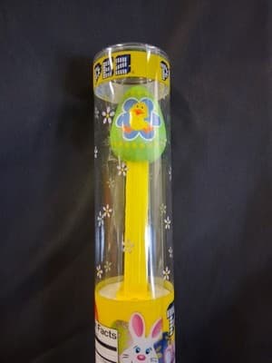 RARE Pez NEW Large Easter Egg Chick Tube Candy Dispenser 2012 NIP Sealed - Thumbnail 2