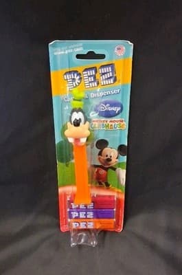 Pez Dispenser with Candy Refills Disney Mickey Club House Goofy