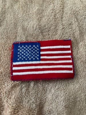 AMERICAN United States FLAG EMBROIDERED PATCH US RED embroidered