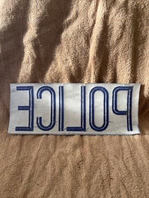 Police Embroidered Back Patch - Thumbnail 2