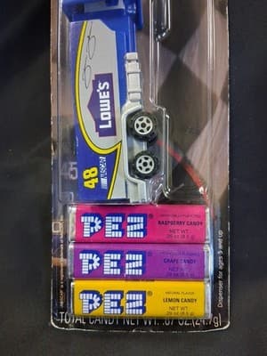 LOWE'S #48 * TRACTOR TRAILER Pez Dispensers * New On Original Card * - Thumbnail 3