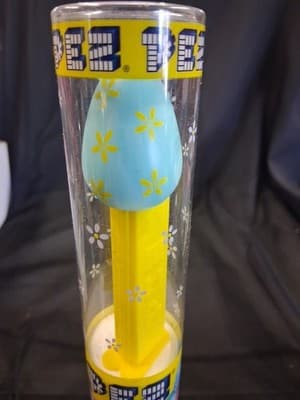 PEZ Tube Easter Egg Blue Yellow Adorable Pez Dispenser New In Box 2012 - Thumbnail 2