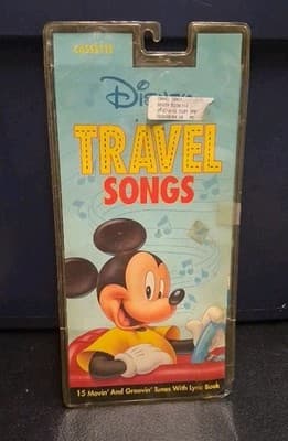 Disney Travel Songs Cassette Tape Walt Disney Records 1994 NEW Orig Pk