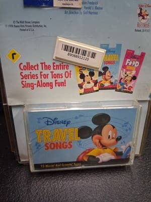 Disney Travel Songs Cassette Tape Walt Disney Records 1994 NEW Orig Pk - Thumbnail 6