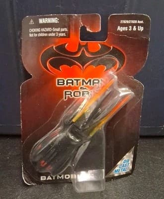 New Batman and Robin Collectible Die-Cast Metal Batmobile 1997 Sealed Kenner