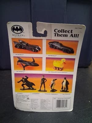 NIP Vintage 1992 ERTL Batman Returns Batman Figure Unopened Diecast Metal #2481 - Thumbnail 3
