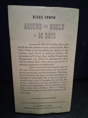 Around The World In Eighty Days by Jules Verne 1963 Airmont Paperback - Thumbnail 2
