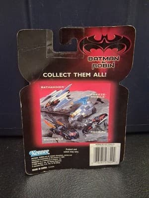 New Batman and Robin Collectible Die-Cast Metal Batmobile 1997 Sealed Kenner - Thumbnail 4