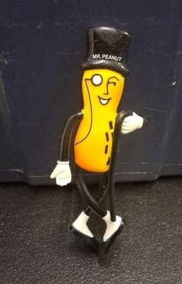 Vintage Planters Mr. Peanut 1991 Russ Berry Bendable Advertising Toy Figure