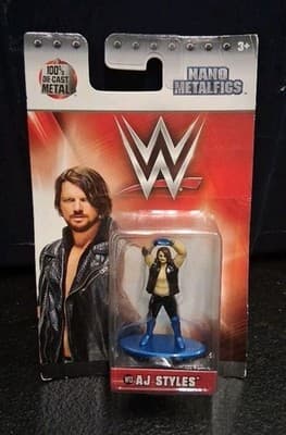 WWE Nano Metalfigs AJ STYLES 1.5-Inch Diecast Figure New Sealed JADA Toys