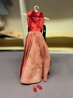 Vintage Mattel 1960’s Barbie Doll Outfit Red With Accessories - Thumbnail 4