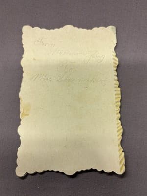 Vintage Valentine's Day Card With Love, Note Inside 1900s Love - Thumbnail 3