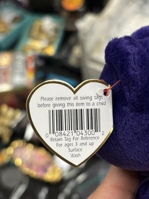 Ty Beanie Baby - PRINCESS Diana Bear 1997 RARE & RETIRED - Thumbnail 6