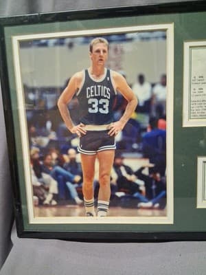 Larry Bird Commemorative Retro Display Piece HOF MVP Framed Collage - Thumbnail 7