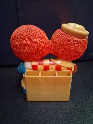 Vintage 1975 Raggedy Ann and Andy Desk Pencil Holder / Calender Bobbs-Merrill - Thumbnail 4