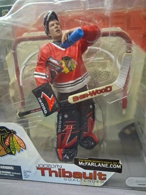 McFarlane Sportspicks Jocelyn Thibault Chicago Blackhawks Series 4 2002 Variant - Thumbnail 2