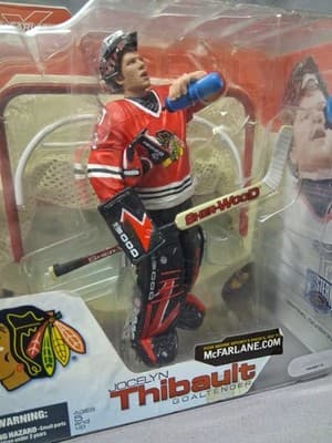 McFarlane Sportspicks Jocelyn Thibault Chicago Blackhawks Series 4 2002 Variant - Thumbnail 3