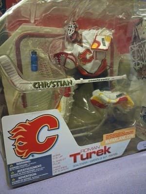 2002 McFarlane Series 3 Roman Turek Figure Home Black Variant Calgary Flames - Thumbnail 3