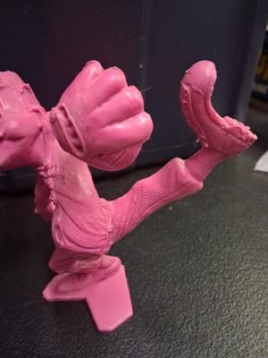 Vintage 1963 Marx Nutty Mads Bull Pen Boo Boo Figure Pink 5.5" - Thumbnail 3