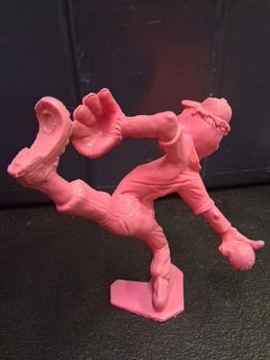 Vintage 1963 Marx Nutty Mads Bull Pen Boo Boo Figure Pink 5.5" - Thumbnail 5