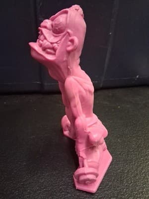 * VINTAGE 1963 MARX WEIRD OH'S WALDO THE WEIGHTLIFTER PINK PLASTIC FIGURE *SS - Thumbnail 4