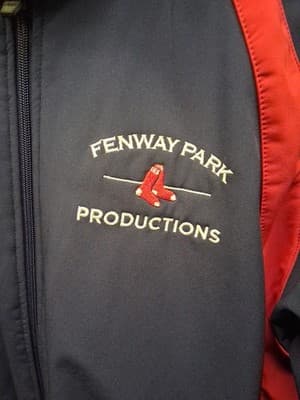 *Rare* New Balance Fenway Park Productions Jacket Mens Medium Navy Red Sox Zip - Thumbnail 2