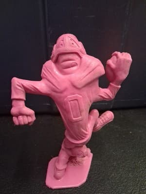 Vintage Hot Pink "Nutty Mads" End Zone Football Figure - 1964 Louis Marx & Co. - Thumbnail 6