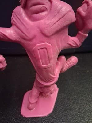 Vintage Hot Pink "Nutty Mads" End Zone Football Figure - 1964 Louis Marx & Co. - Thumbnail 7