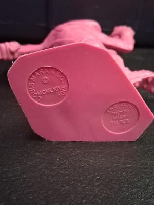 Vintage Hot Pink "Nutty Mads" End Zone Football Figure - 1964 Louis Marx & Co. - Thumbnail 8