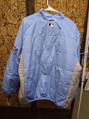 VTG MAJESTIC 2013 WORLD SERIES AUTHENTIC DUGOUT FULL ZIPP JACKET SIZE 2XL - Thumbnail 7