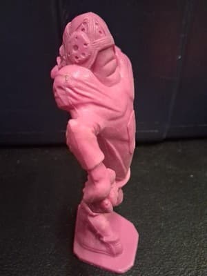 Vintage Hot Pink "Nutty Mads" End Zone Football Figure - 1964 Louis Marx & Co. - Thumbnail 5