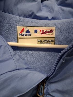VTG MAJESTIC 2013 WORLD SERIES AUTHENTIC DUGOUT FULL ZIPP JACKET SIZE 2XL - Thumbnail 4