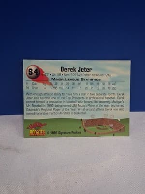 1994 Signature Rookies ** HOTTEST PROSPECTS ** #S4 Derek Jeter RC 1 OF 5000 MADE - Thumbnail 2