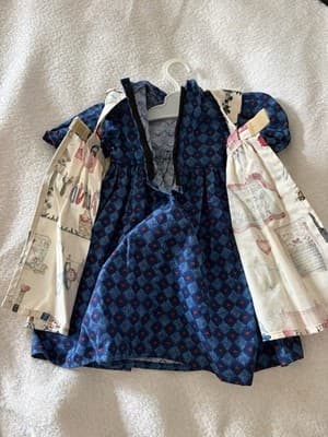Vintage Doll Dress Handmade For 18" American Girl Doll - Thumbnail 3