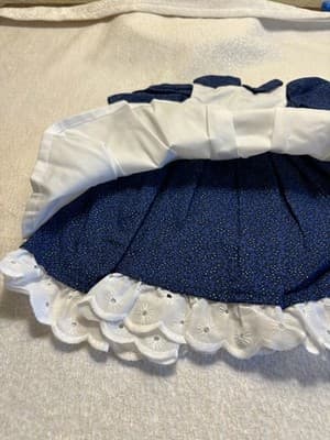Hand-made Doll Dress For 18" Doll, Play Dress and Pinafore - Thumbnail 3