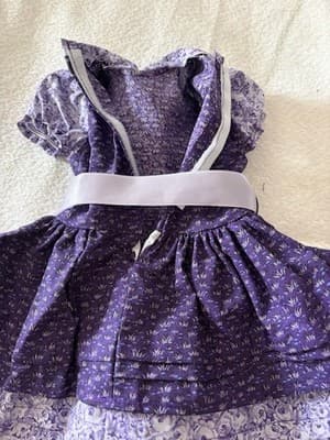 Handmade Doll Dress For 18” American Girl Doll Beautiful Purple - Thumbnail 3