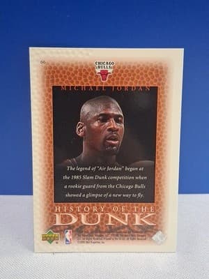 2000 2000-01 UPPER DECK MICHAEL JORDAN HISTORY OF THE DUNK 66 CHICAGO BULLS - Thumbnail 2