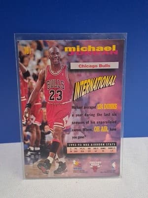 Michael Jordan 1993-94 Topps Stadium Club Frequent Flyers #181 Chicago Bulls - Thumbnail 2