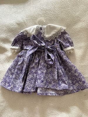 Beautiful Handmade Doll Dress For 18" American Girl Doll Purple Dress - Thumbnail 2