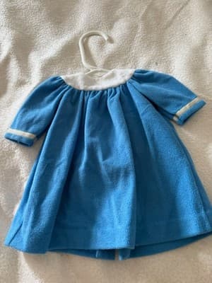 Handmade Doll Dress For 18” American Girl Doll Blue Outfit - Thumbnail 2