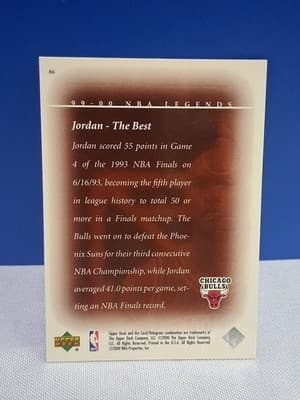 1999-2000 Michael Jordan Upper Deck NBA Legend The Best #86 - Thumbnail 2