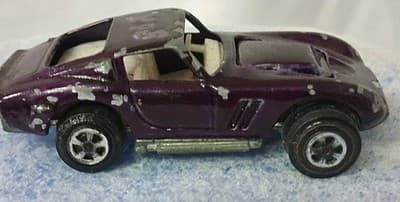 1969 Johnny Lightning Custom Ferrari Topper Purple / White Interior VTG - Thumbnail 5