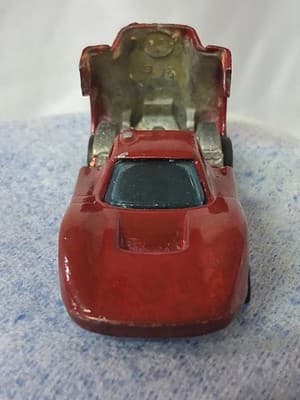 1968 USA Hot Wheels Ford Mark IV Red Enamel Redline Toy Car Hong Kong - Thumbnail 3