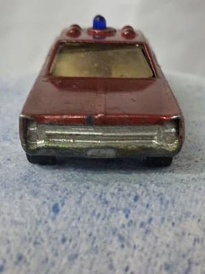 Fire Chief Cruiser Spectraflame Red Vtg 1968 Hot Wheels Mattel Redline Repaint - Thumbnail 3