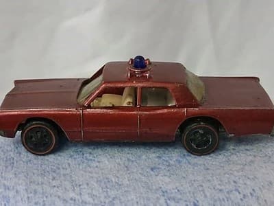 Fire Chief Cruiser Spectraflame Red Vtg 1968 Hot Wheels Mattel Redline Repaint - Thumbnail 8
